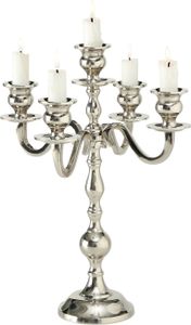 Boltze Kerzenständer Varas 5-flammig Hähe 35 cm Kerzenhalter aus Metall