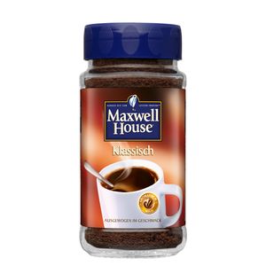 Maxwell House klassisch, löslicher Kaffee, 200g-Glas
