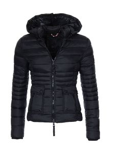 Damen Daunenjacken mit Taschen Trenchcoats Mantel Lässig Warm Jacke Winterjacke Schwarz,Größe XL