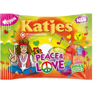 Katjes Peace & Love Vegan (200g Packung) + usy Block