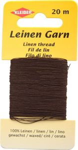 KLEIBER Leinengarn 20 m braun gewachst