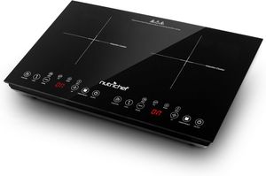 NutriChef indukčná varná doska 2 platne, sklokeramická varná doska 60x36cm, varná doska 2 platne, mobilná elektrická varná doska zo sklokeramiky, indukčná varná doska s časovačom NutriChef indukčná varná doska 2 platne, sklokeramická varná doska 60x36cm, varná doska 2 platne, mobilná elektrická varná doska zo sklokeramiky, indukčná varná doska s časovačom