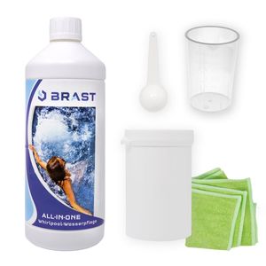 BRAST All in One Wasserpflege Set 5tlg für Pool-Anfänger mit ausführlicher Deutscher Anleitung  Europa