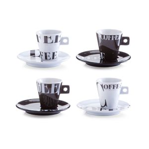 ZELLER Cappuccino-Tassen Set 8-teilig Coffee-style