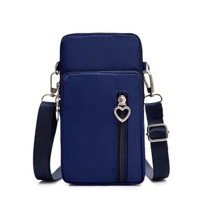 Damen Mini Umhängetasche Handy Umhängetasche Tasche Handtasche Geldbörse Brieftasche Blau