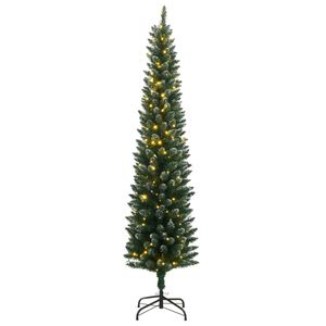 vidaXL Künstlicher Weihnachtsbaum Schlank 300 LEDs 180 cm