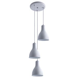 Pendelleuchte Hängelampe Esszimmer Küchenlampe Hängend Esstischlampe E27, Farbe: Weiß, Lampentyp: 3-flammig
