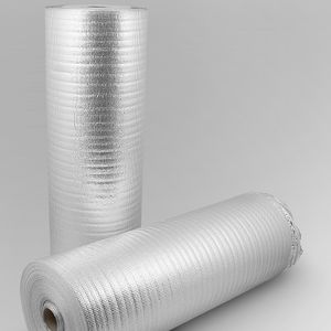 Bituxx 50m² Trittschalldämmung Polyethylen Schaumfolie mit Alu-Dampfsperre Stärke 2mm 50m*1m MS-15515