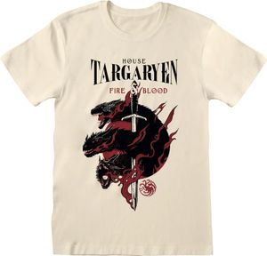 Game of Thrones - "House Targaryen" T-Shirt für Herren/Damen Uni HE1379 (L) (Natürlich)