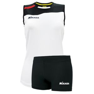 MIKASA Volleyball Trikot Set Damen weiß/schwarz/rot M