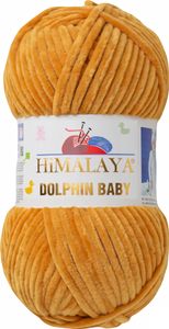 Strickfein Himalaya Dolphin Baby super Bulky Chenille Garn Wolle strickgarn 5x100 gr 80330 - zimt