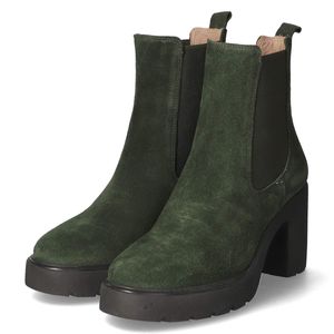 Unisa Damen Chelsea Boots/ Stiefeletten Grün Rauleder Größe: 40