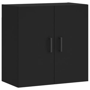 vidaXL Wandschrank Schwarz 60x31x60 cm Holzwerkstoff