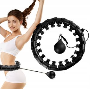 Massage Hula Hoop Smart Gewichteter Hula Hoop Reifen mit Einstellbares Gewicht Kugel, Abnehmen Fitness