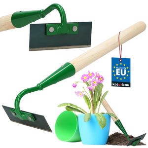 KOTARBAU® Unkrauthacke für Gartenarbeiten mit Holzstiel
