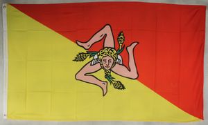 Flagge Fahne : Sizilien Italien Sizilienflagge