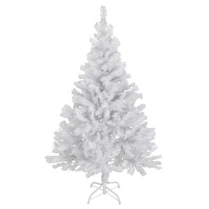 Künstlicher Tannenbaum 180cm mit Tannenbaumständer Farbe weiß | Weihnachtsbaum | PVC Christbaum | Kunstbaum Dekobaum
