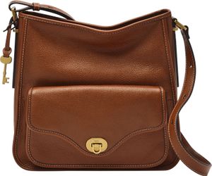 FOSSIL Umhängetasche Schultertasche Heritage Hobo Bag Brown braun