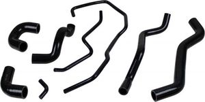 Zestaw silikonowych węży wody chłodzącej 8 sztuk SET BLACK do Fiat Abarth 500 595 695 Zestaw silikonowych węży wody chłodzącej 8 sztuk SET BLACK do Fiat Abarth 500 595 695