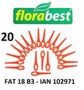 Florabest 20 Kunststoffmesser Florabest Akku Rasentrimmer FAT 18 B3 - LIDL IAN 102971