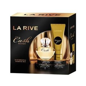 La Rive CASH WOMAN EDP Geschenkset 90ml Parfüm + 100ml Duschgel Neu & Original!