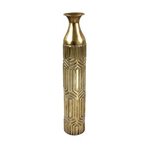 Vase Luxor, gold Metall, 14,5x80 cm