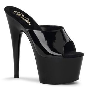 ADORE-701 Damen Slipper von Pleaser, Schwarz Lack , EU 39, US 9