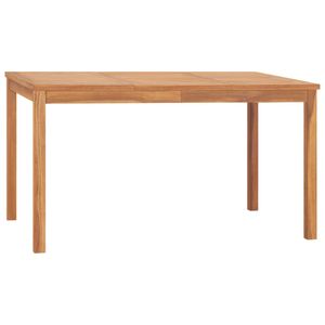 Holztisch Gartentisch Esstisch Gartenmöbel Tisch 140x80x77 cm Teak Massivholz