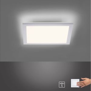 LeuchtenDirekt LED Panel FLAT Flaches Deckenpanel Wohnbereich, z.B. Wohnzimmer, Schlafzimmer, Esszimmer, Flur, Büro-/Arbeitszimmer 12200-16, 12201-16, 12204-16