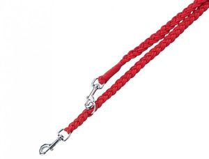 NOBBY Führleine geflochten, rot, L-XL, L: 200 cm, B: 25 mm