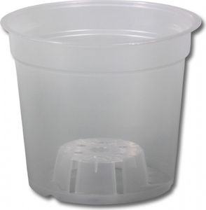 Kvetináč na orchidey ACAMPE transparentný Ø 12 cm