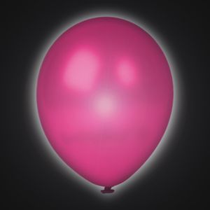 25 Luftballons mit LED, 30 cm, Dunkel Pink