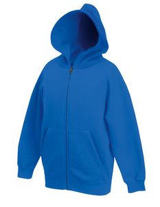 F401NK - Fruit of the Loom Kids´ Classic Hooded Sweat Jacket Royal Blue    152