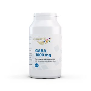 Gaba 1000 mg | 120 Tabletten | Apotheker Herstellung | Gamma-Aminobuttersäure | Vegetarisch
