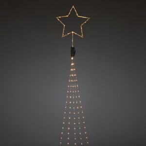 Konstsmide LED Baummantel mit Stern, LED, Bernstein, Light decoration figure, Copper colour, IP20, 5 m