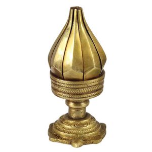 Räucherkegelhalter - Kerzenständer - Figur - Kerzenständer - Schildkröte - Messing gold