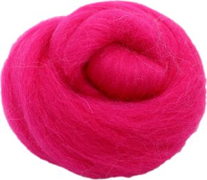 Filzwolle 20gr. Wolle (Wolle) / Märchenwolle zum Trockenfilzen und Nassfilzen Pink