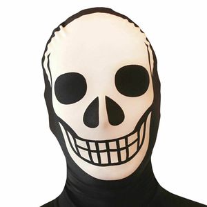 Totenkopf Morphsuits Morphmaske  / Halloween Karneval Fasching Kostüm Zubehör