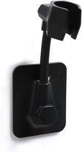 Duschhalterung ohne Bohren Handbrause Halterung Duschkopfhalterung Winkel Verstellbar Brausehalter Duschhalterung Halterung Wandhalterung für Badezimmer Duschhalterungen Schwarz