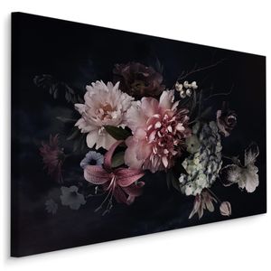 Fabelhafte Canvas LEINWAND BILDER 90x60 cm XXL Kunstdruck Pfingstrosen Blumen Natur