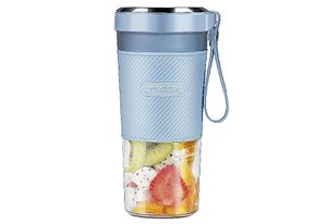 GROSSAG Akku Smoothie Mixer to-go hellblau