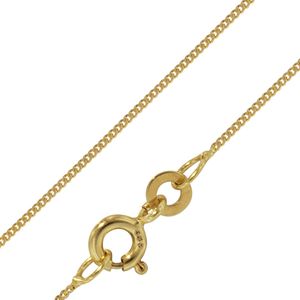 trendor 72436 Feine Panzerkette 333 Gold 0,8 mm Längen 38-60 cm, 60 cm