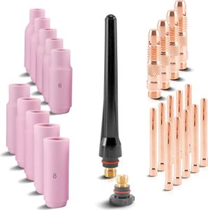 STAHLWERK Verschleißteile Set WIG TIG 26 Teile Schweißzubehör