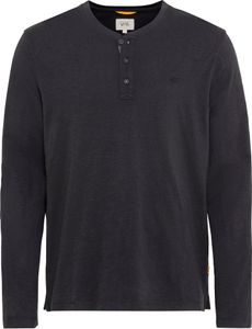Camel active - Herren Langarm Henley Shirt (409371-9T85), Größe:XXL, Farbe:Asphalt (88)