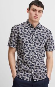 CASUAL FRIDAY CFAnton flower printed shirt Herren Kurzarmhemd Herrenhemd Hemd Button-Down-Kragen Gemustert Regular Fit