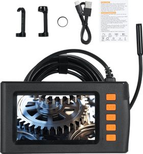 5m endoskopická kamera 1080P se dvěma objektivy a světlem, 4,3palcový LCD displej, inspekční kamera, IP67, nastavitelné LED diody