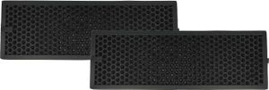 vhbw 2x Aktivkohlefilter kompatibel mit Braun Scan & Clean BFD104BE, Scan & Clean BFD104BE2 Luftreiniger - Luftfilter Schwarz