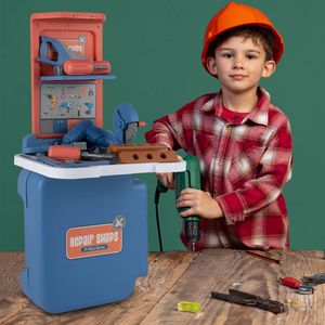 Malplay Tragbare Kinderwerkstatt Mit Spielwerkzeuge Werkzeugkoffer Spielset Kliener Tüftler Mit Heimwerkerwerkzeug Rollenspiel Für Kinder Ab 3 Jahren