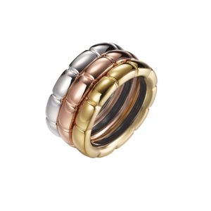 Joop Damen Ring Silber tricolor LIA JPRG90729A, Ringgröße:55 (17.5 mm Ø)