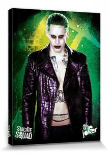 Suicide Squad Poster Leinwandbild Auf Keilrahmen - Der Joker (80 x 60 cm)